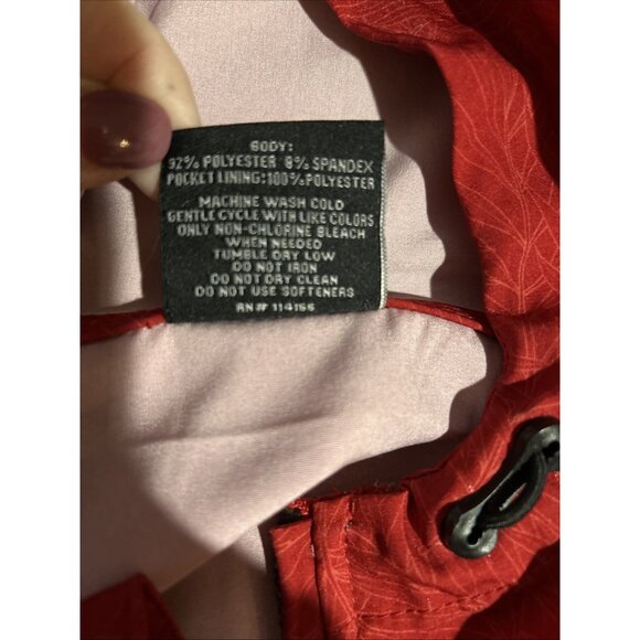 NEW Ohio State Buckeyes Colosseum Red 1/2 Zip Hooded Anorak Jacket Palms Men's L - Picture 11 of 12